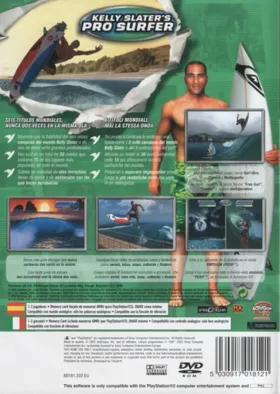 Kelly Slater's Pro Surfer box cover back